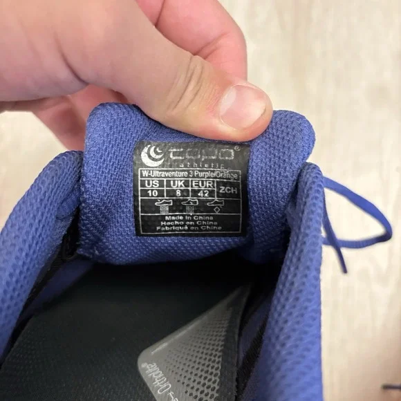 Topo Ultraventure 3 Running Outdoor Athletic Shoes Women's Size 10 Mens 9 Purple - Picture 10 of 11